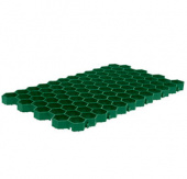 Газонная решетка сота (зеленая) 336 × 544 × 36 мм.